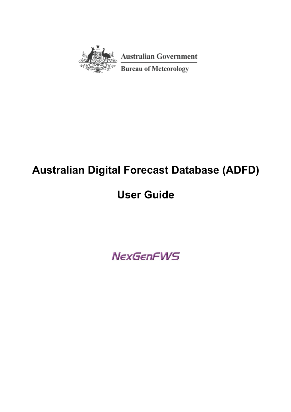 Australian Digital Forecast Database