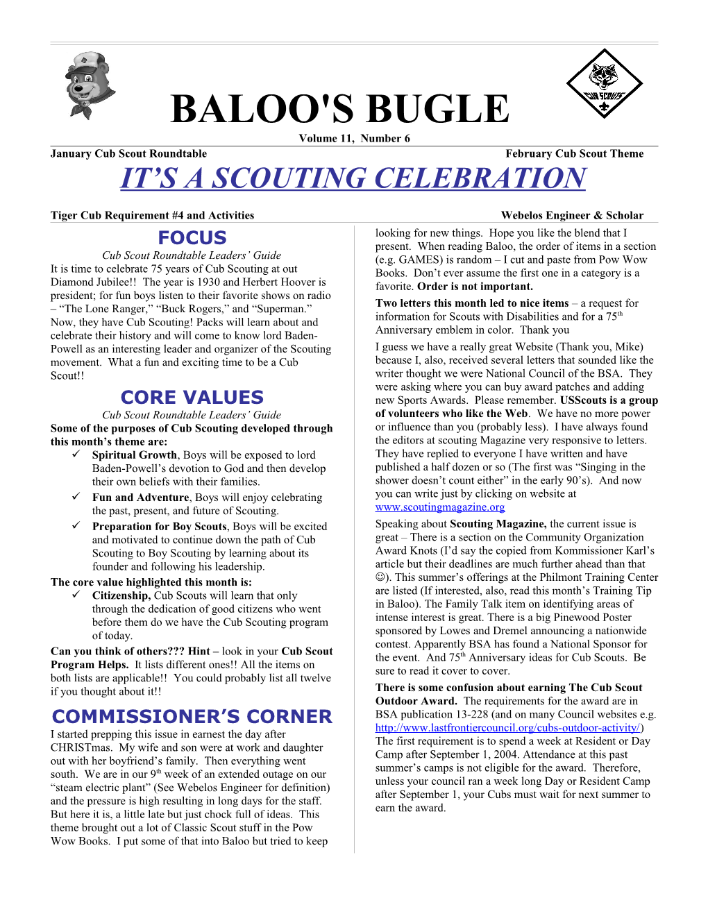 Page 7 BALOO's BUGLE