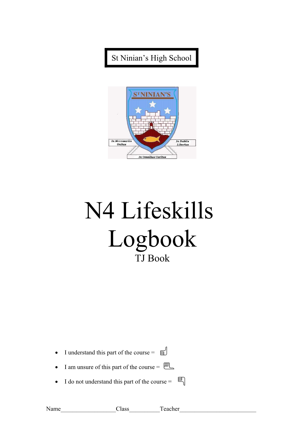 N4 Lifeskills Logbook