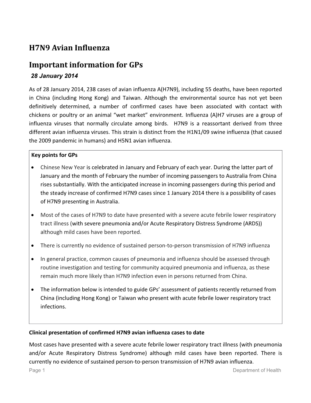 H7N9 Avian Influenza Virus