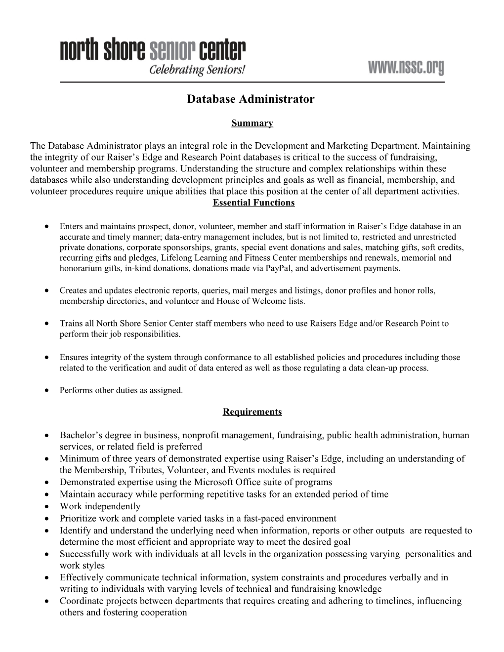 Database Administrator