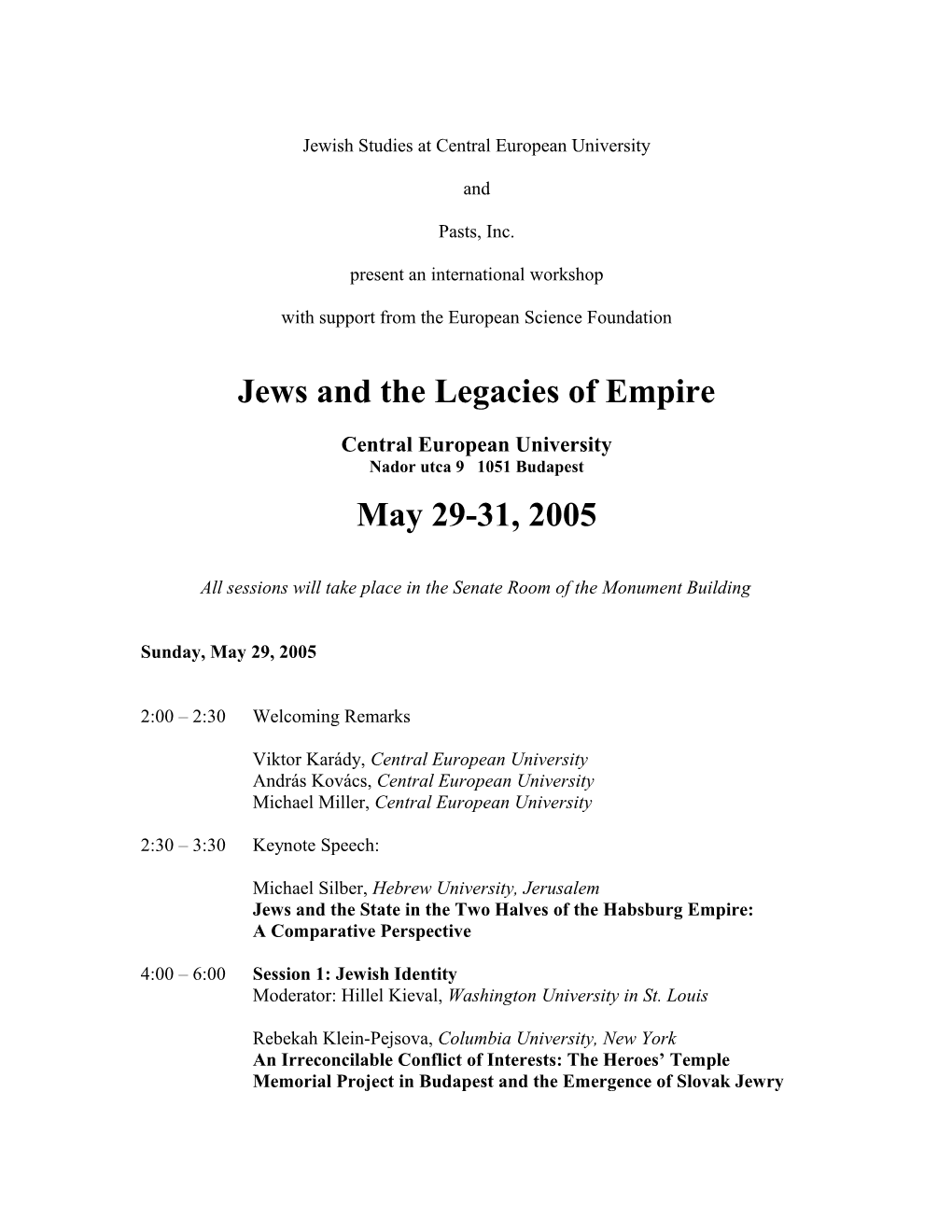 Jews and the Legacies of Empire