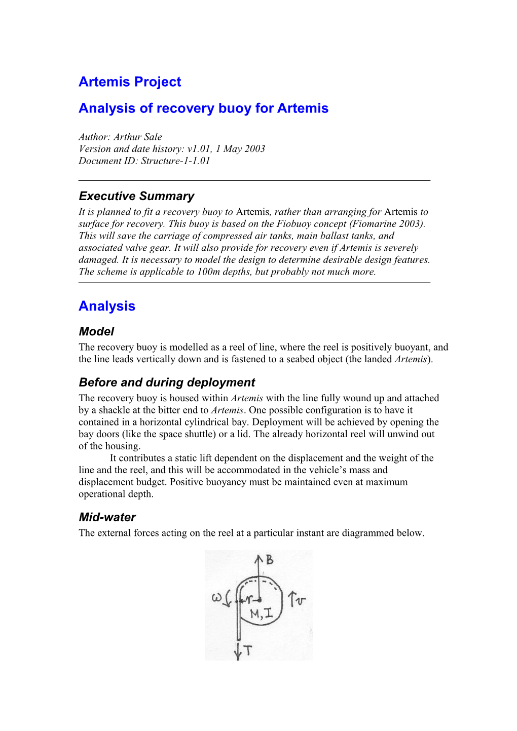 Analysis of Recovery Buoy for Artemis