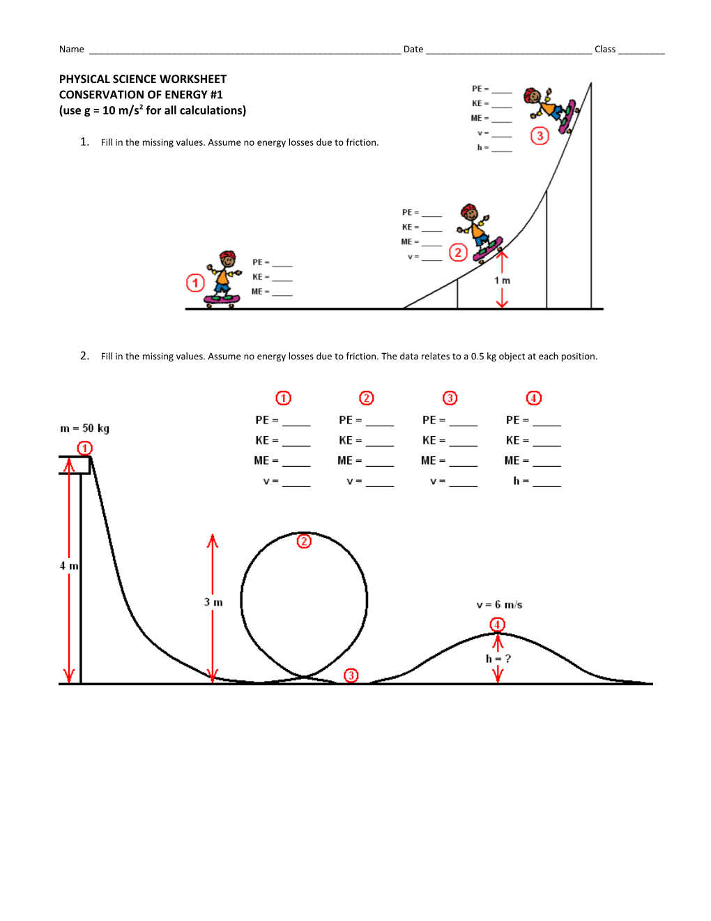 Use G = 10 M/S2 for All Calculations