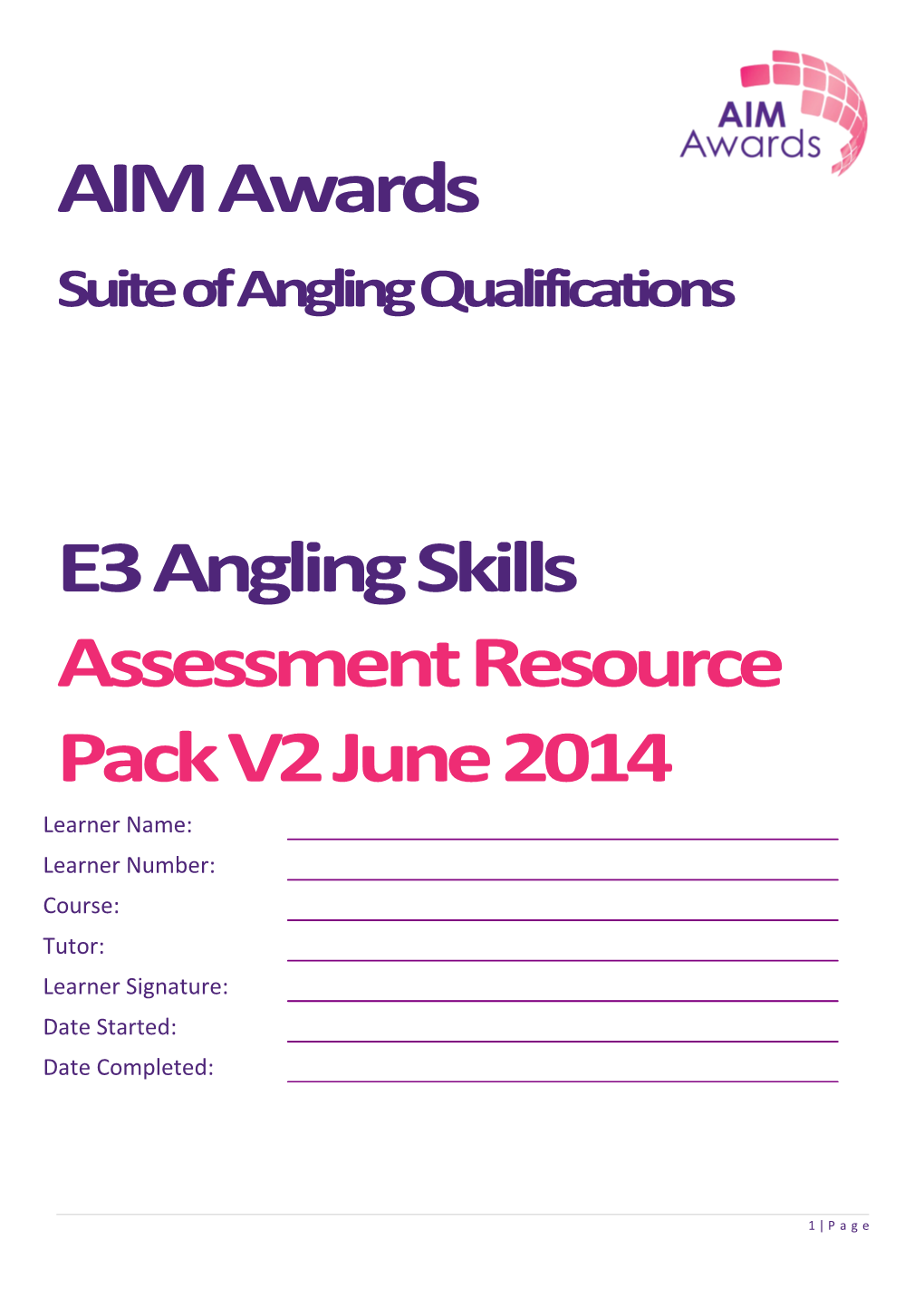 Suite of Anglingqualifications