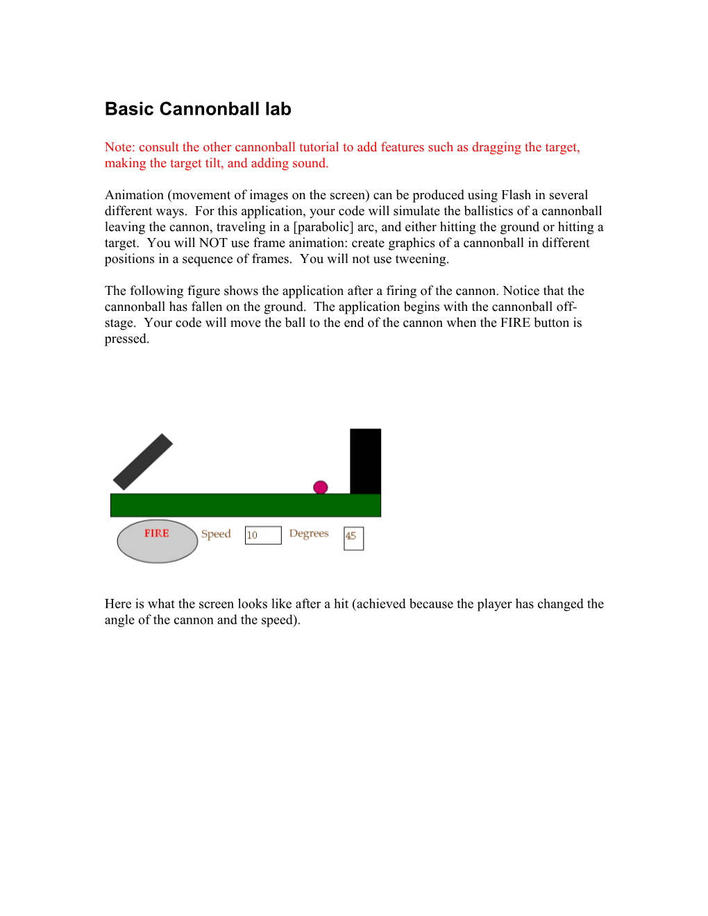 Flash 5: Cannonball Lab