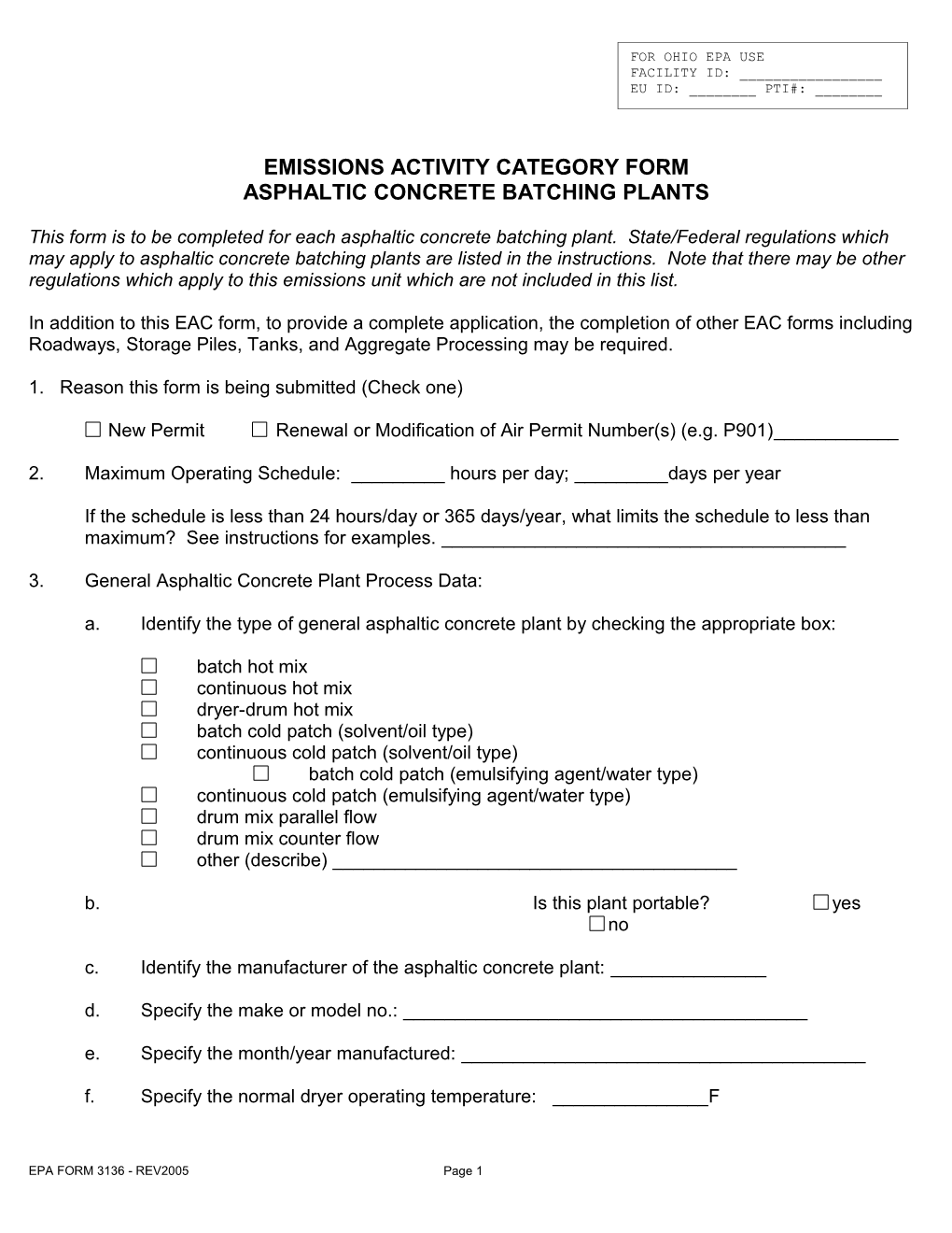 Emissions Activity Category Form s4