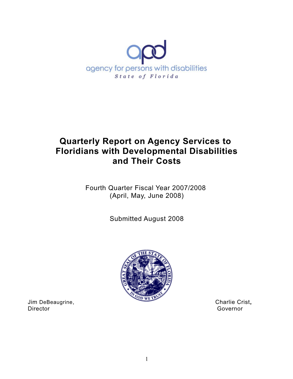 Quarterly Report on Agency Services To s3