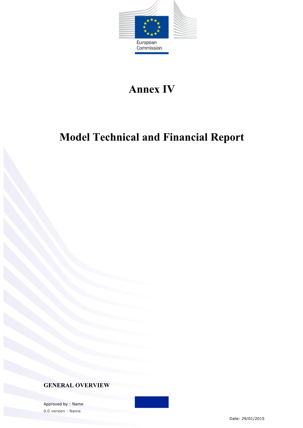 Model Technical and Financial Report