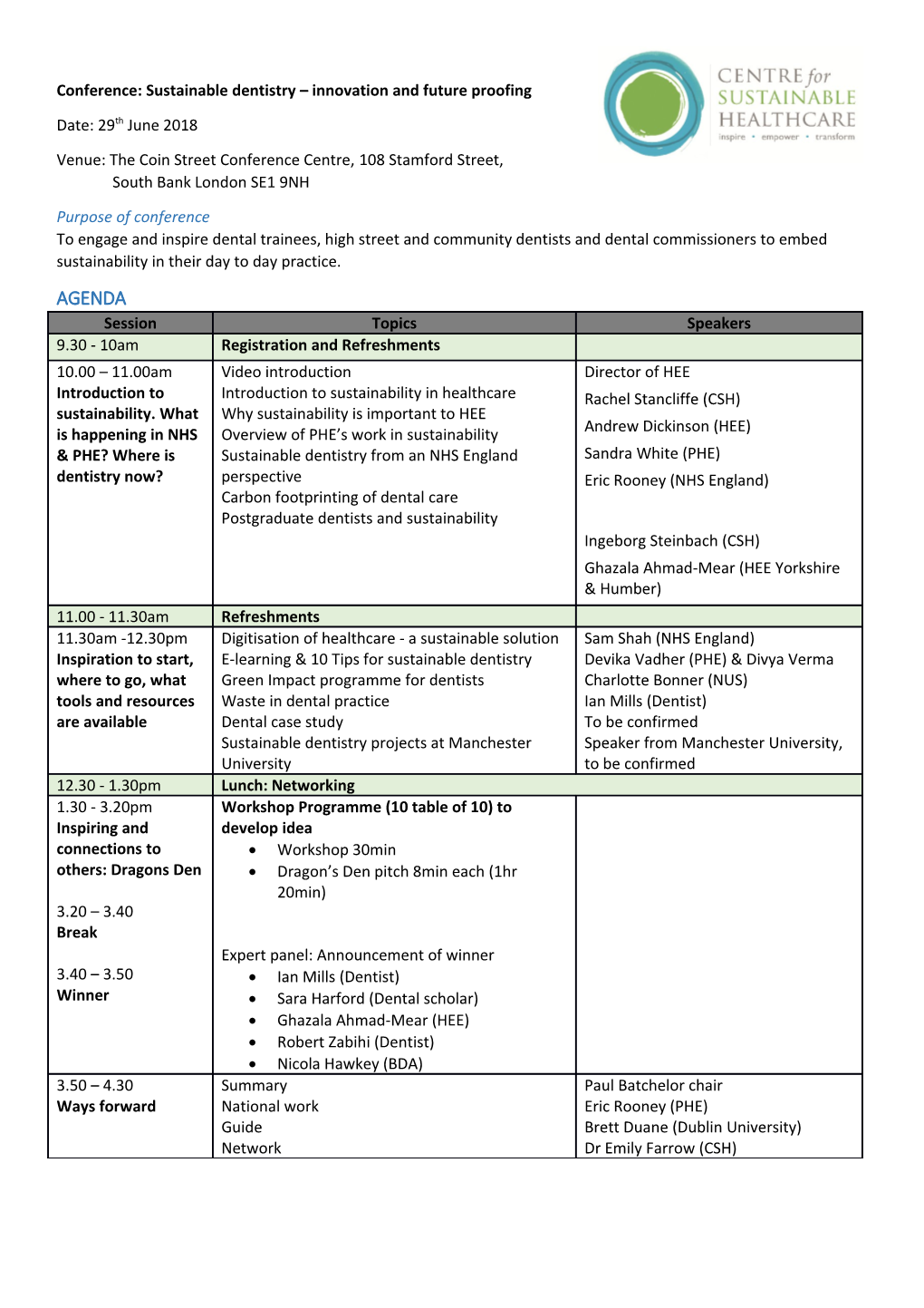 Conference: Sustainable Dentistry Innovation and Future Proofing