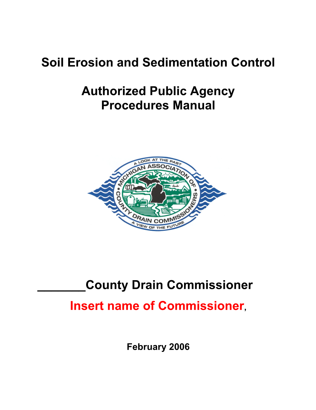 Soil Erosion and Sedimentation Control