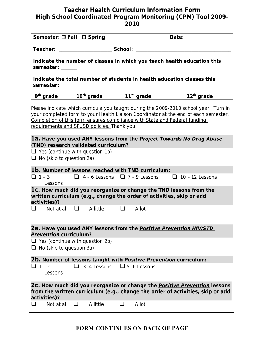 Teacher Verification Form