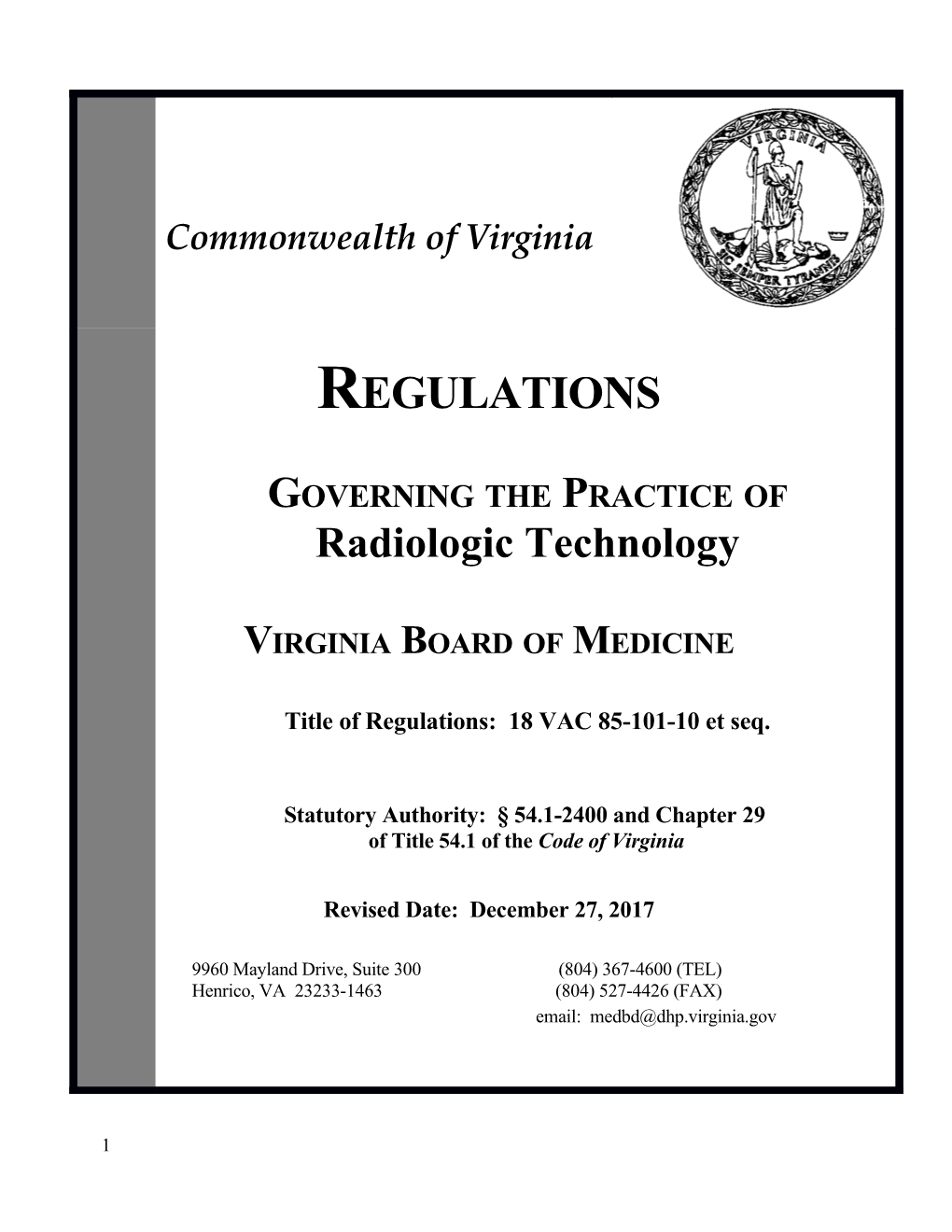 Virginia Administrative Code