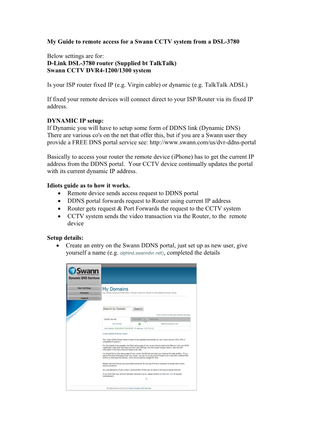 My Guide to Remote Access for a Swann CCTV System