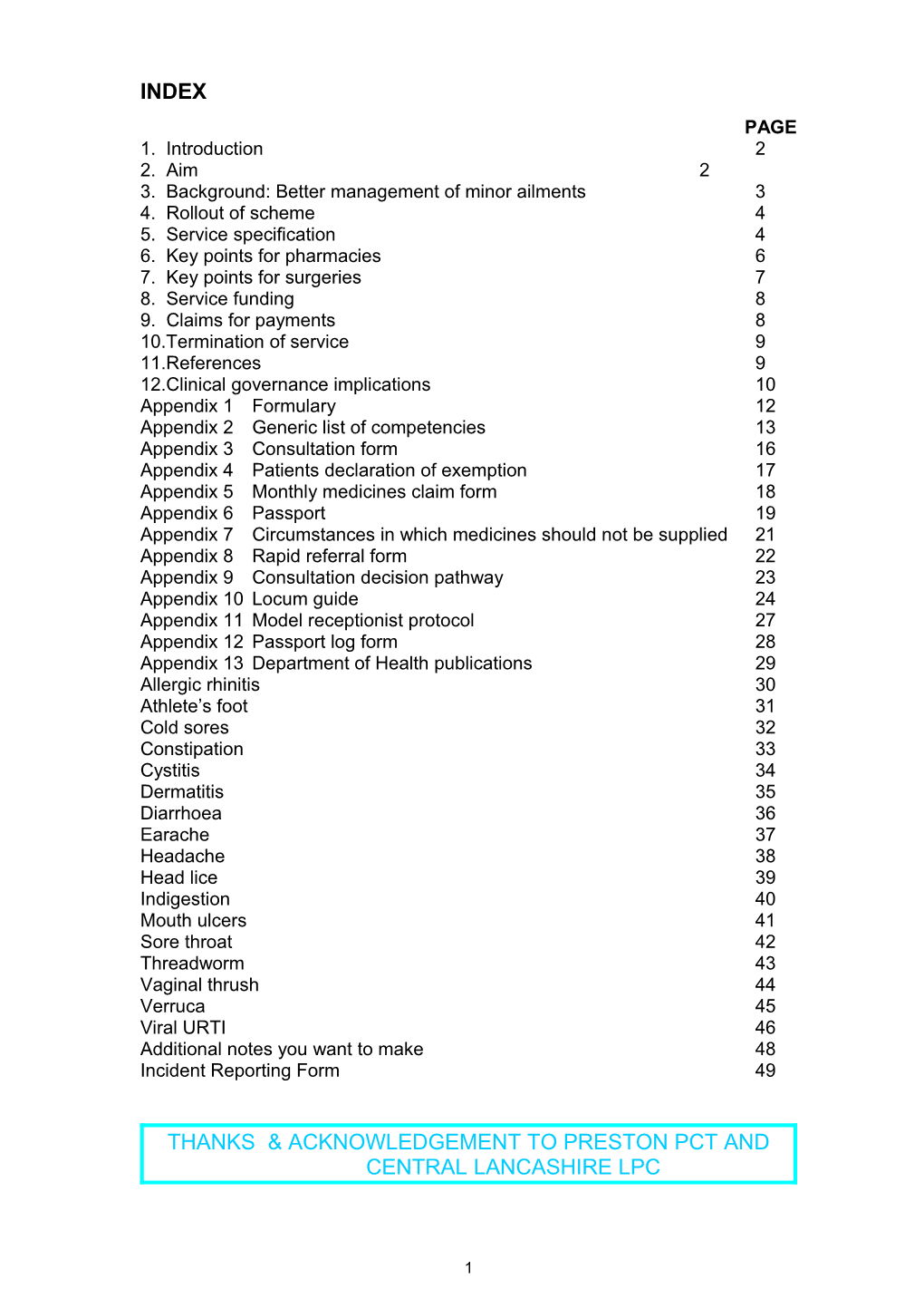 3. Background: Better Management of Minor Ailments 3