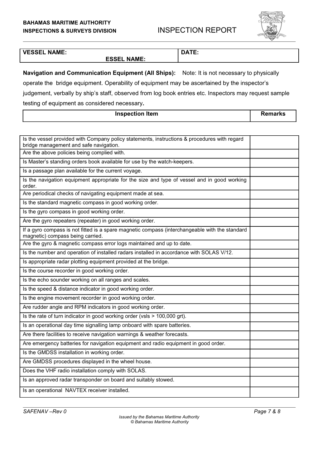 __ Condition Survey Report