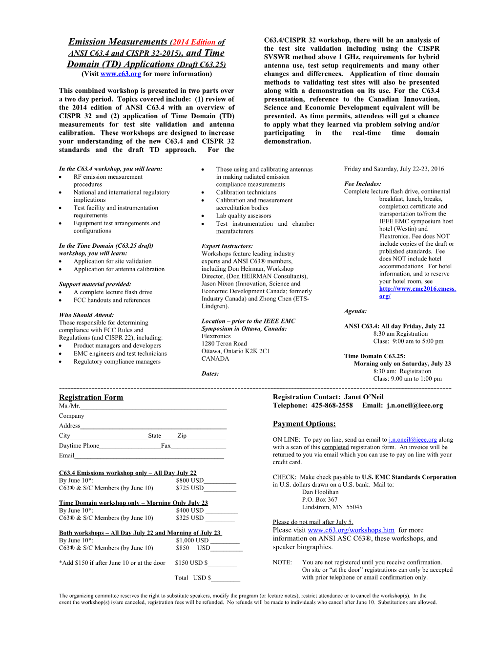 Measurement of Radio-Noise Emissions (ANSI C63