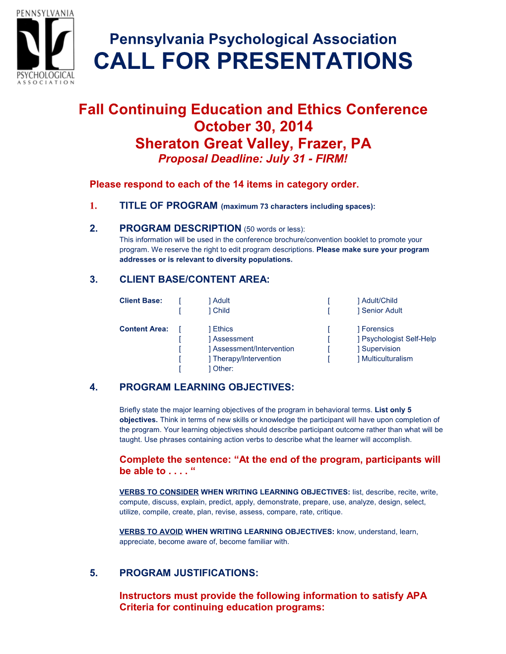 Fall Continuing Education and Ethics Conference