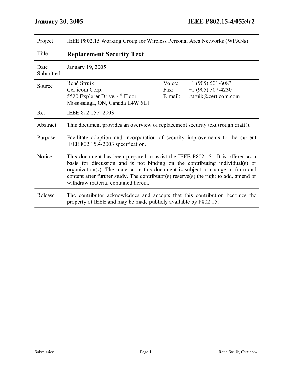 Zigbee Key Establishment Proposal Certicom (Draft R6)
