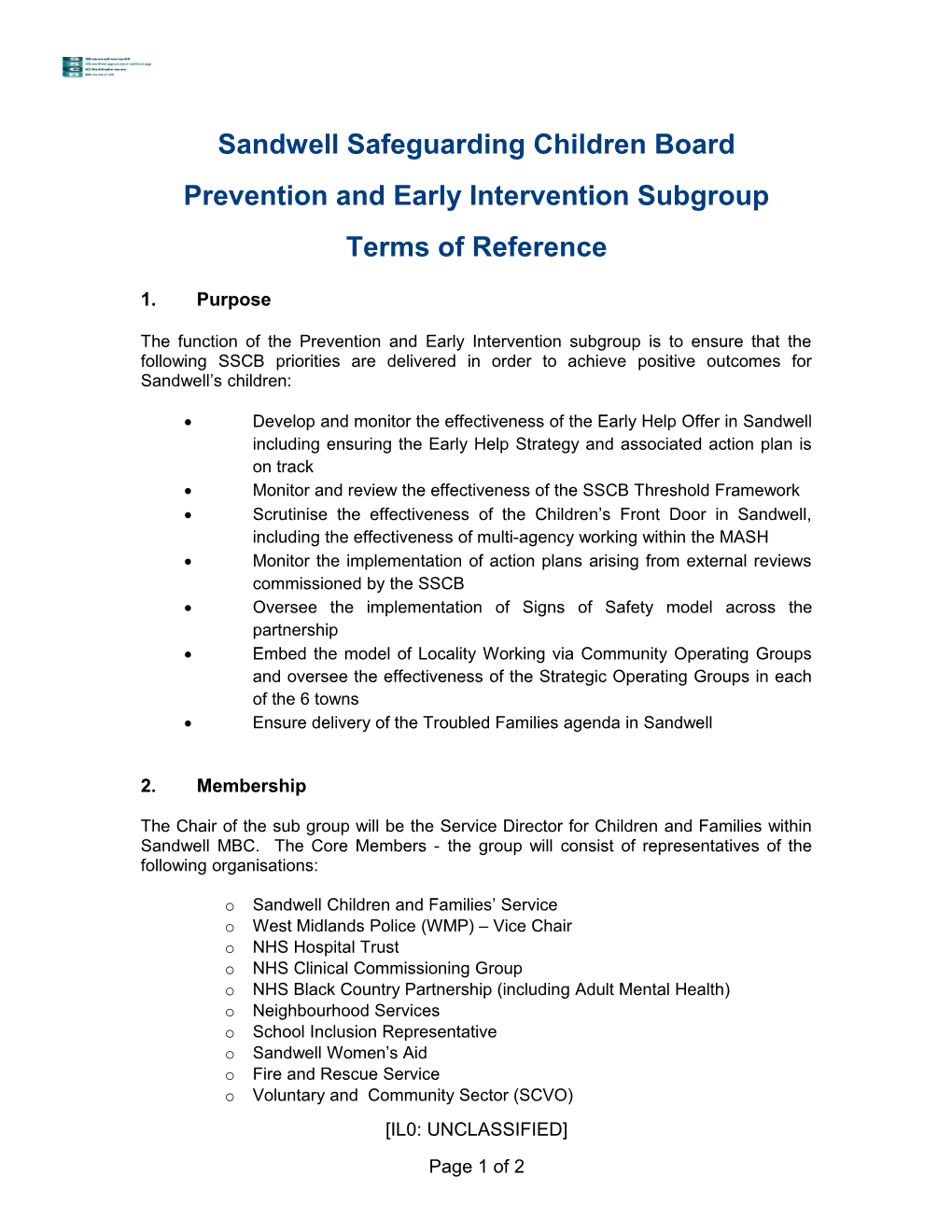 Sandwell Safeguarding Children Board