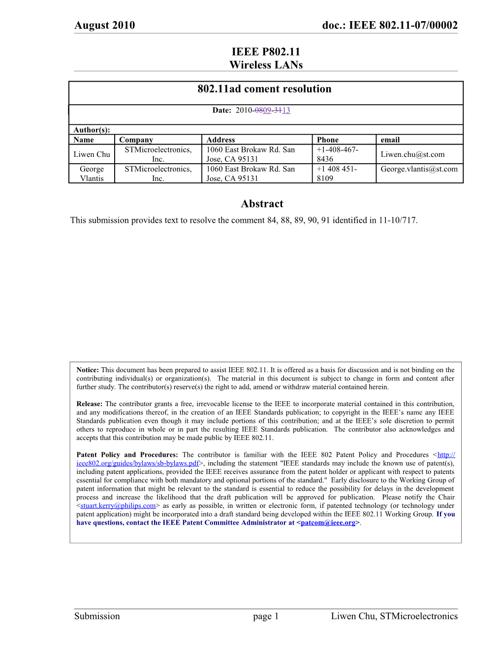 IEEE P802.11 Wireless Lans s95