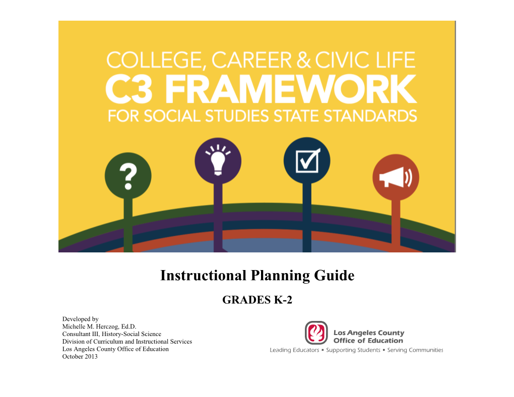 The C3 Framework Instructional Planning Guide
