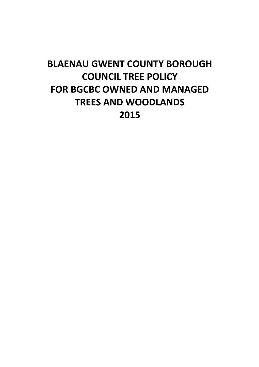 Newport City Council Tree Policy Ncc Owned Trees