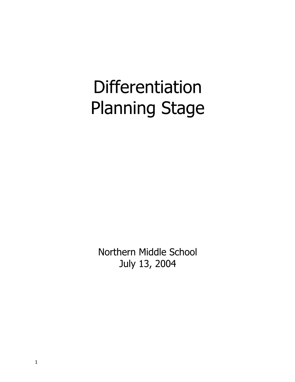 Three Phases of Planning Instruction