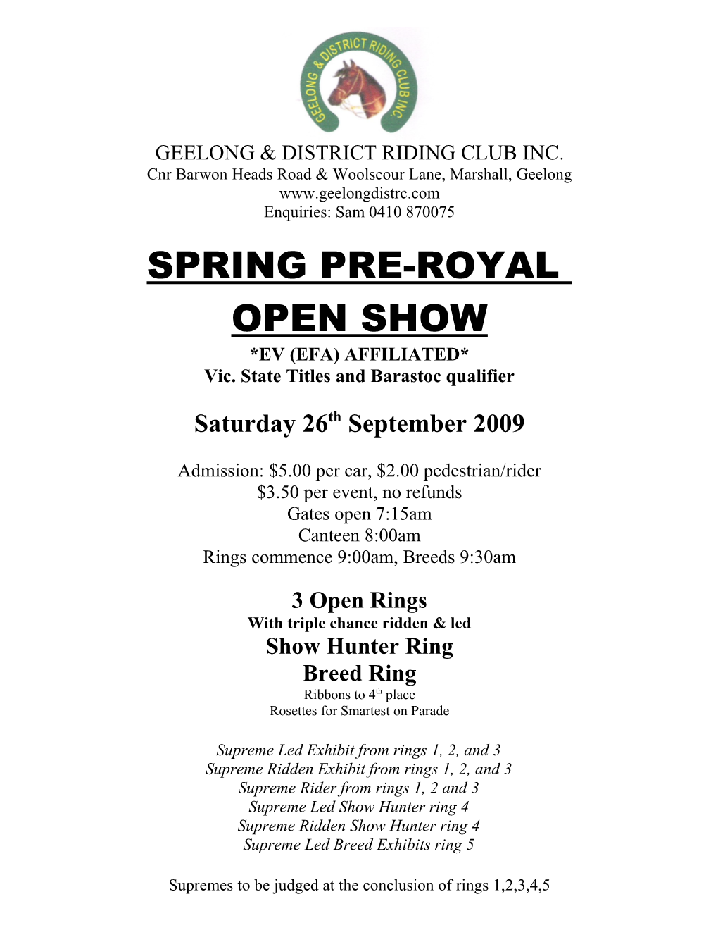 Geelong & District Riding Club Inc