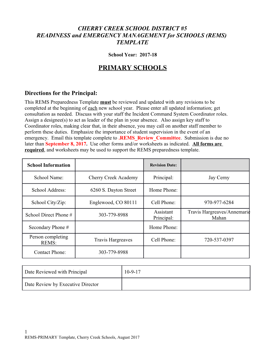 Cherry Creek School District #5