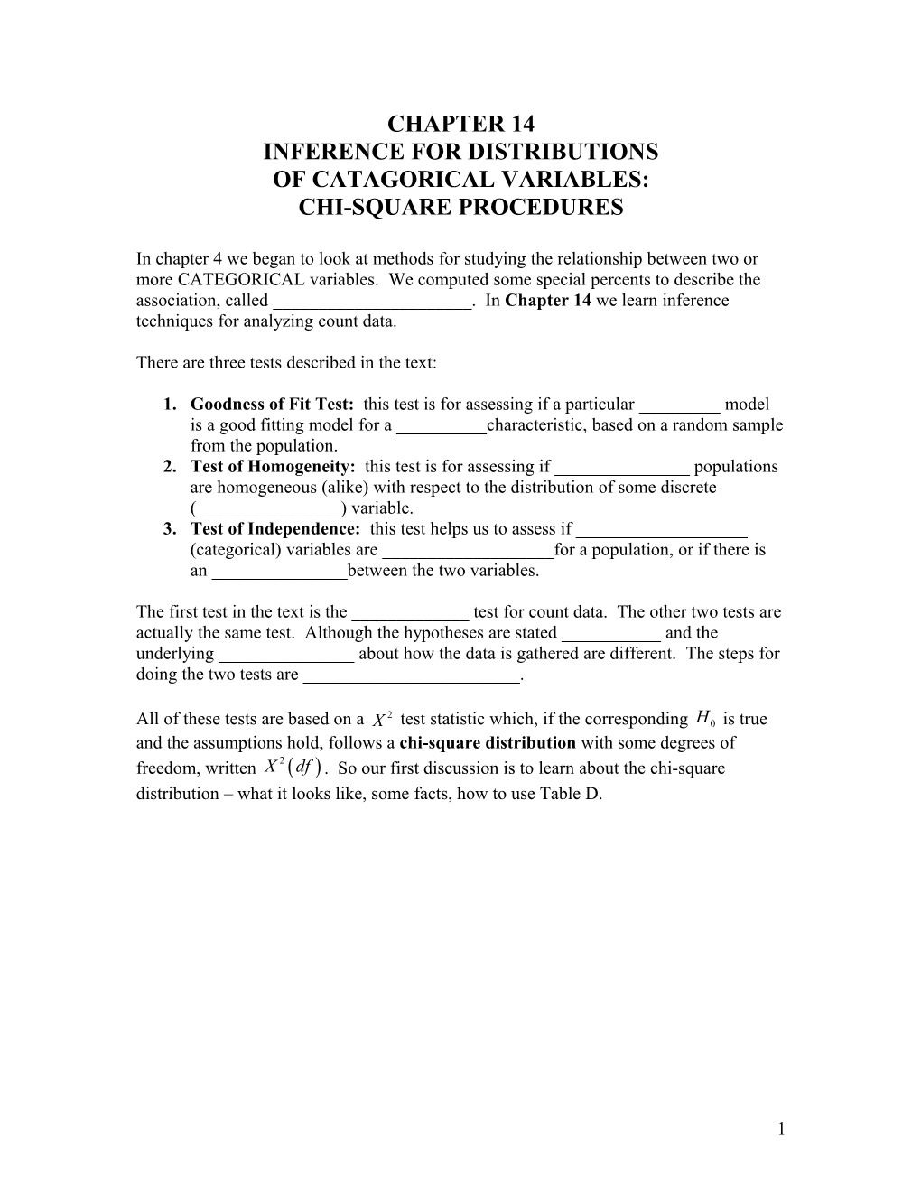 Inference for Distributions