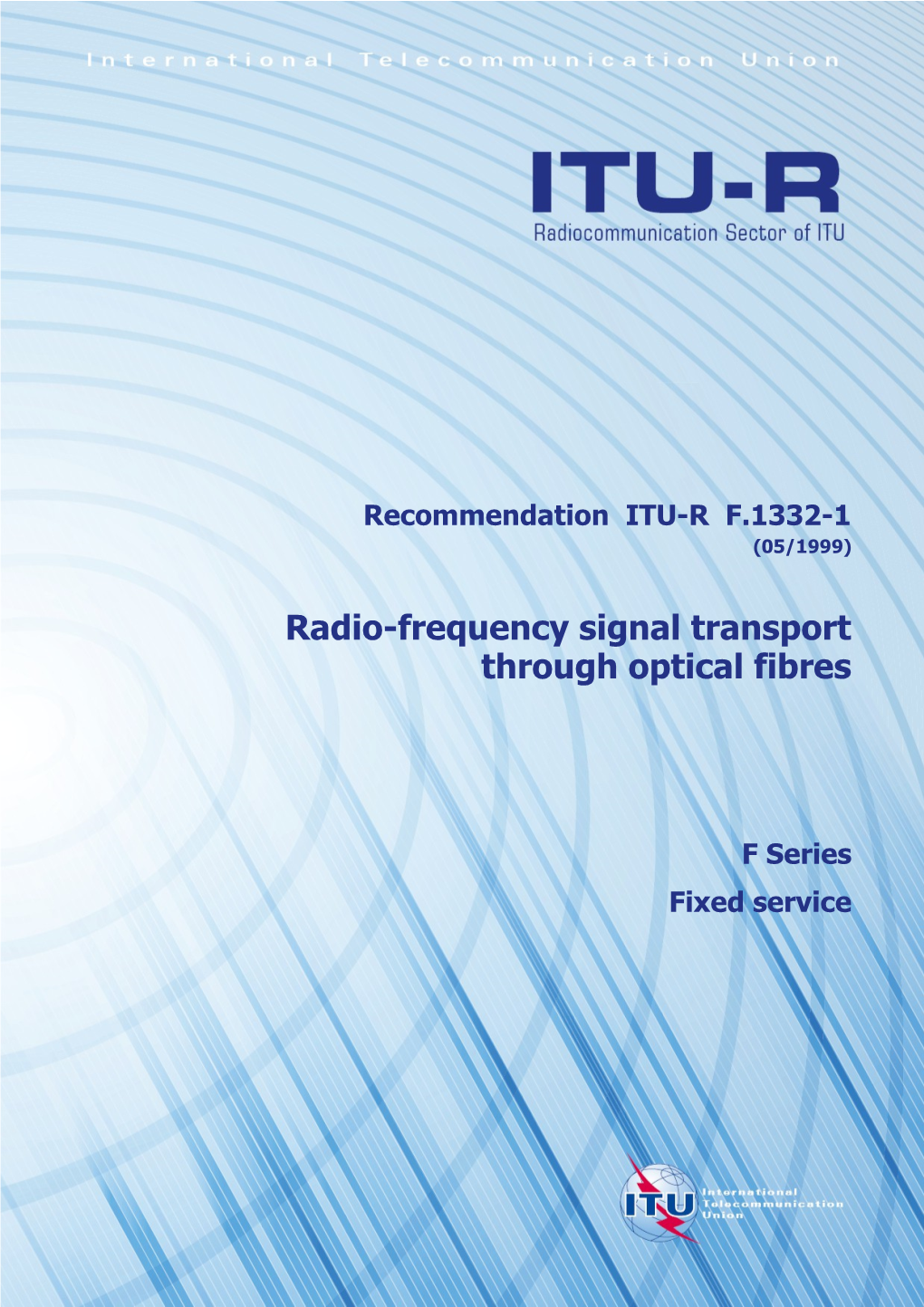 Radio-Frequency Signal Transport Through Optical Fibres