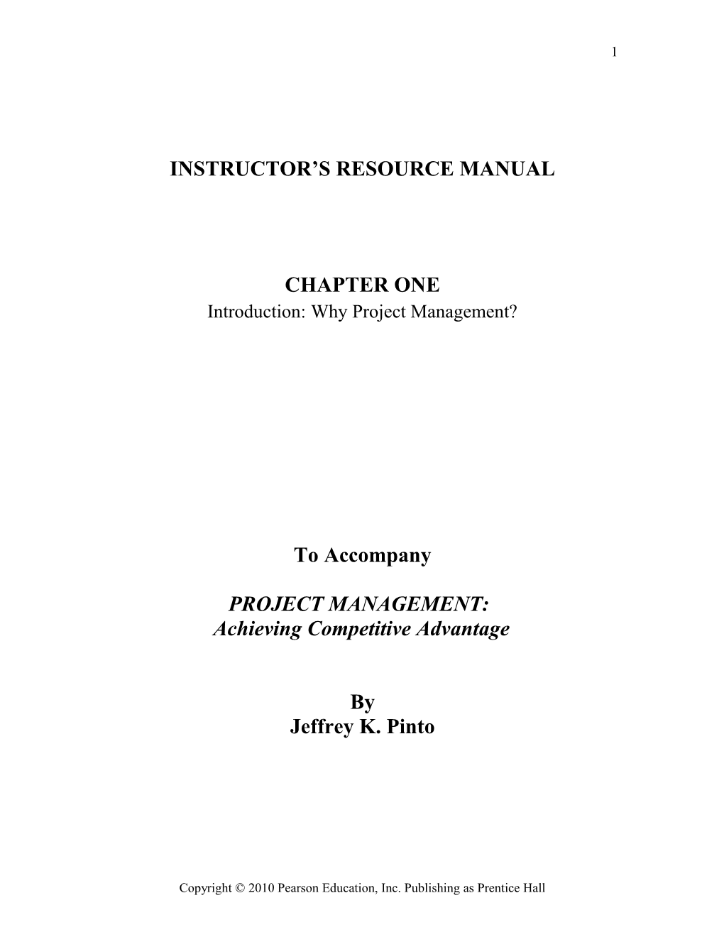 Instructor S Resource Manual