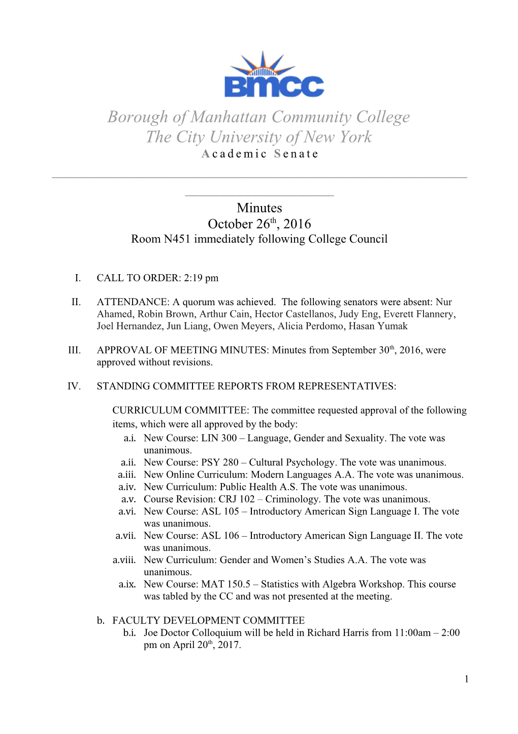 Borough of Manhattan Community College s1