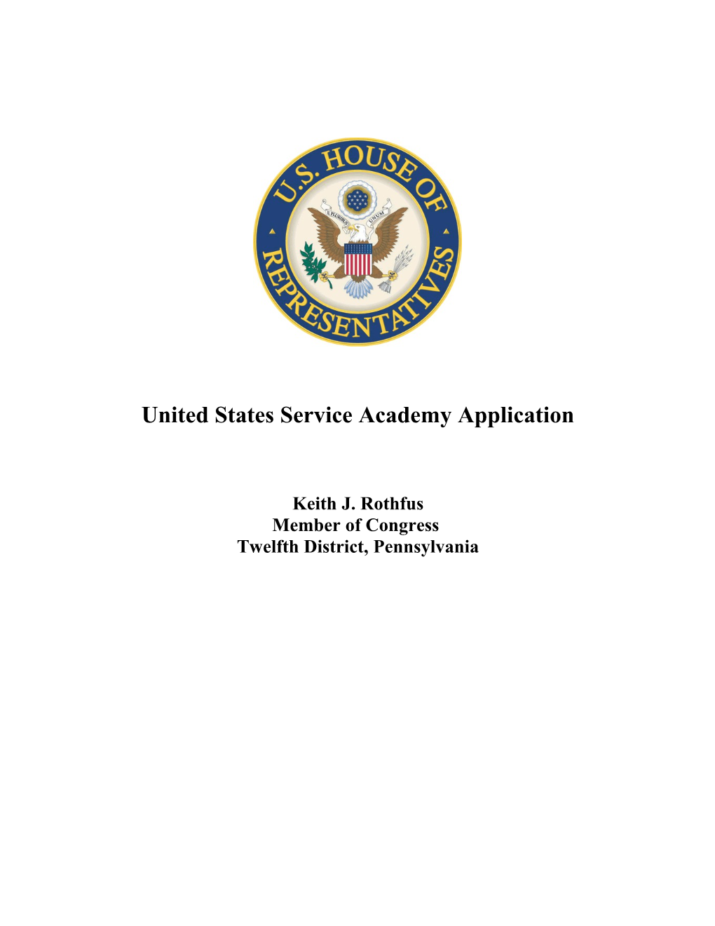 United States Service Academy Application