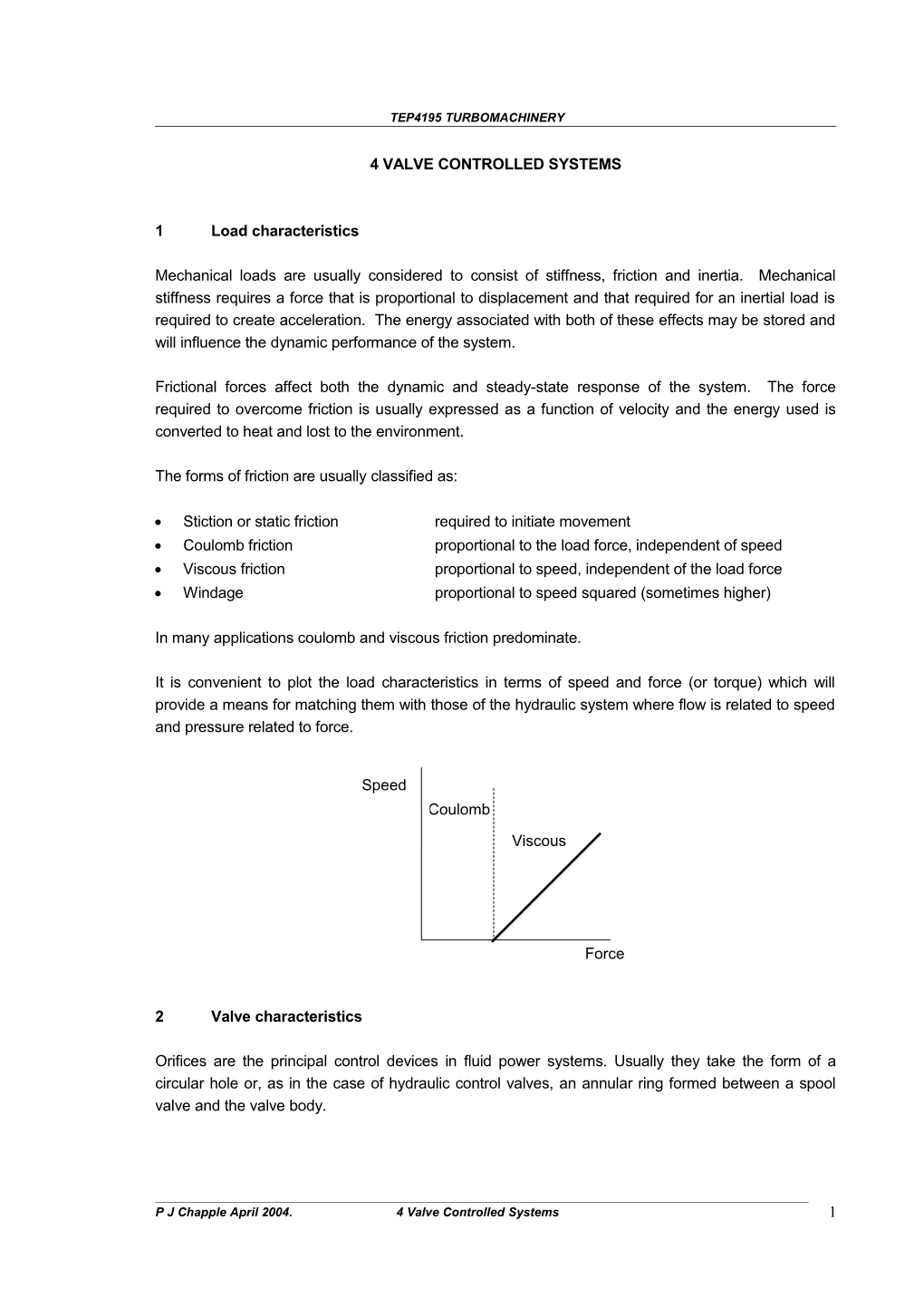 Valve Controlled Systems