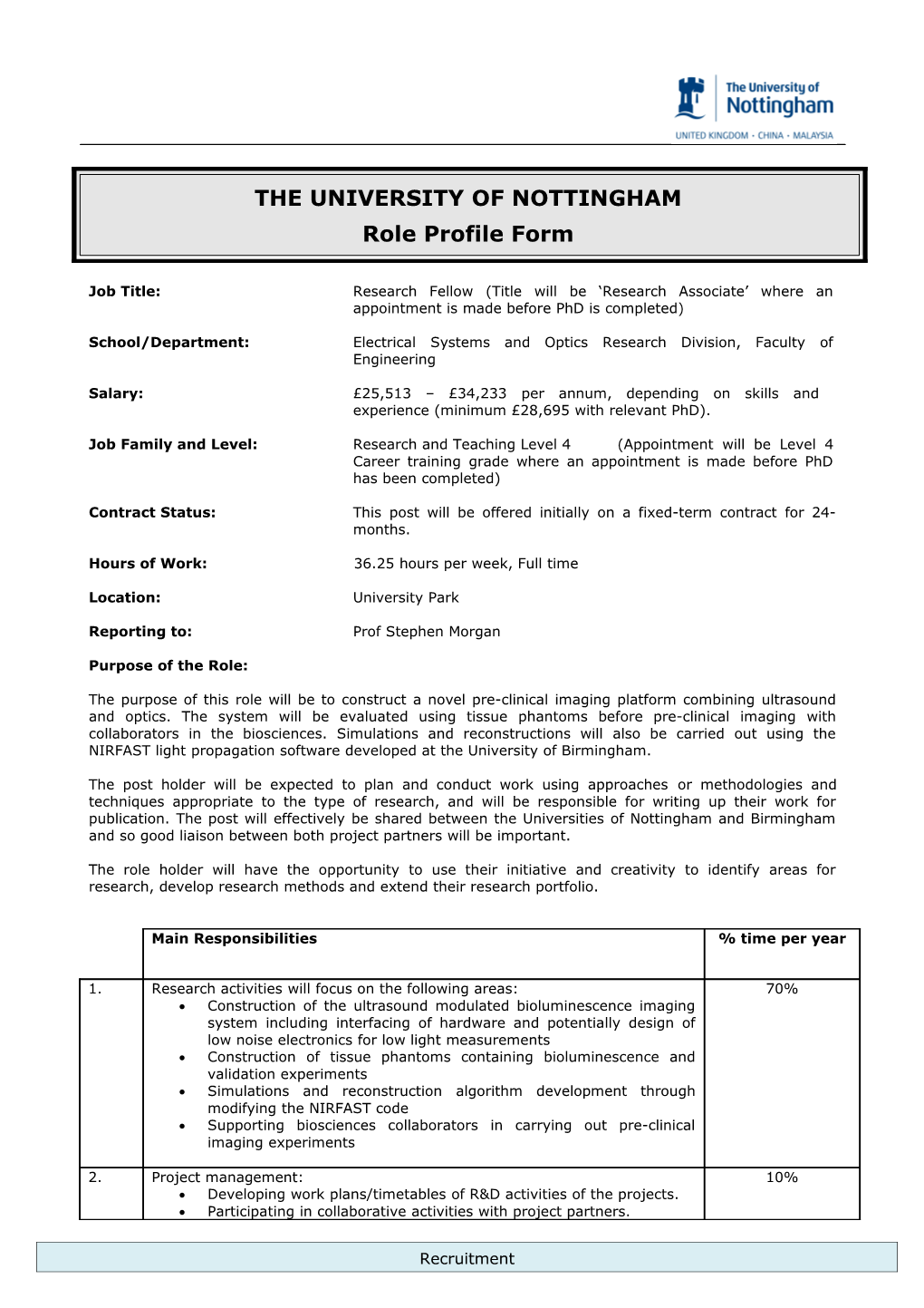 School/Department: Electrical Systems and Optics Research Division, Faculty of Engineering