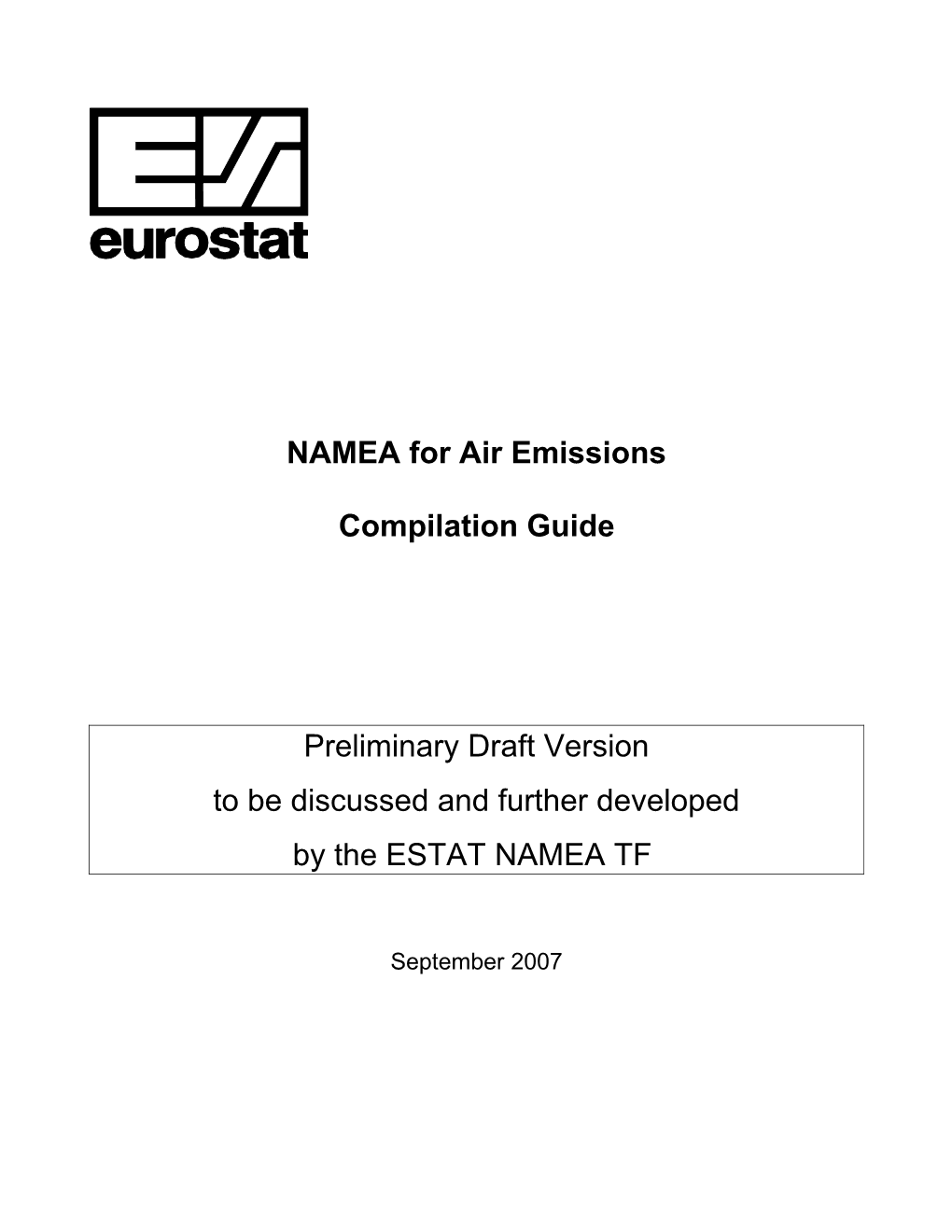 NAMEA for Air Emissions Compilation Guide