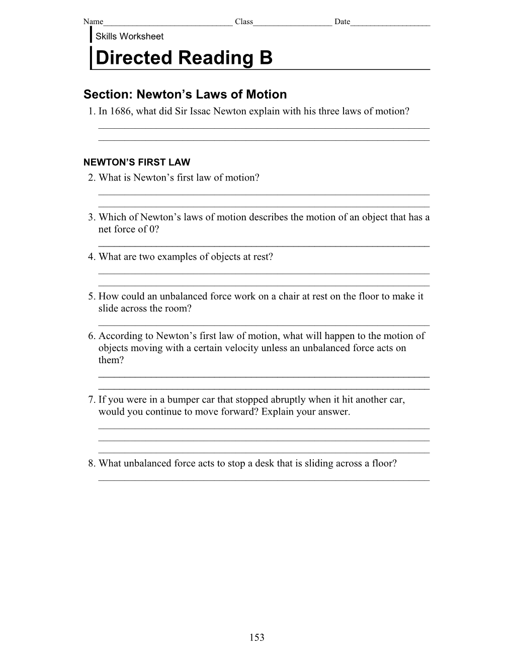 Section: Newton S Laws of Motion