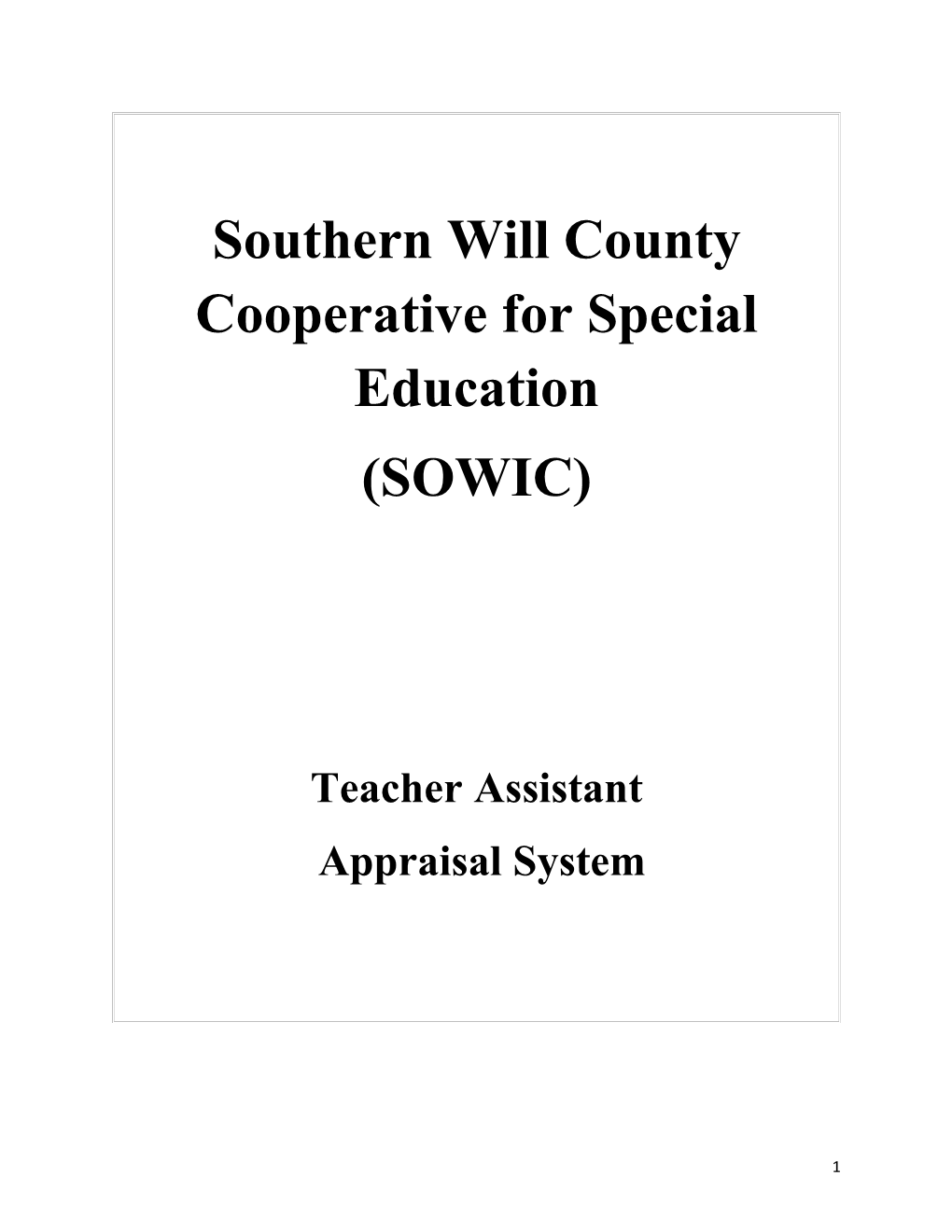 Southern Will County Cooperative for Special Education