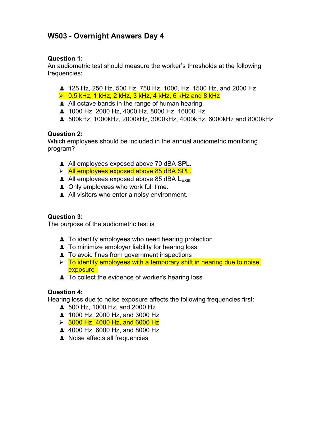 Noise Measurements Regulation and Control