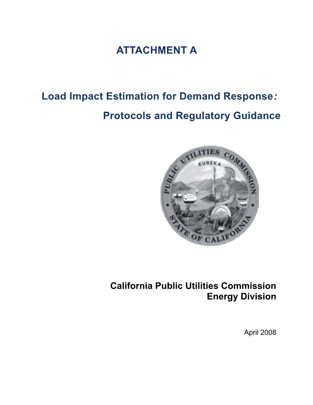 California Public Utilities Commission Evaluation Contract Group