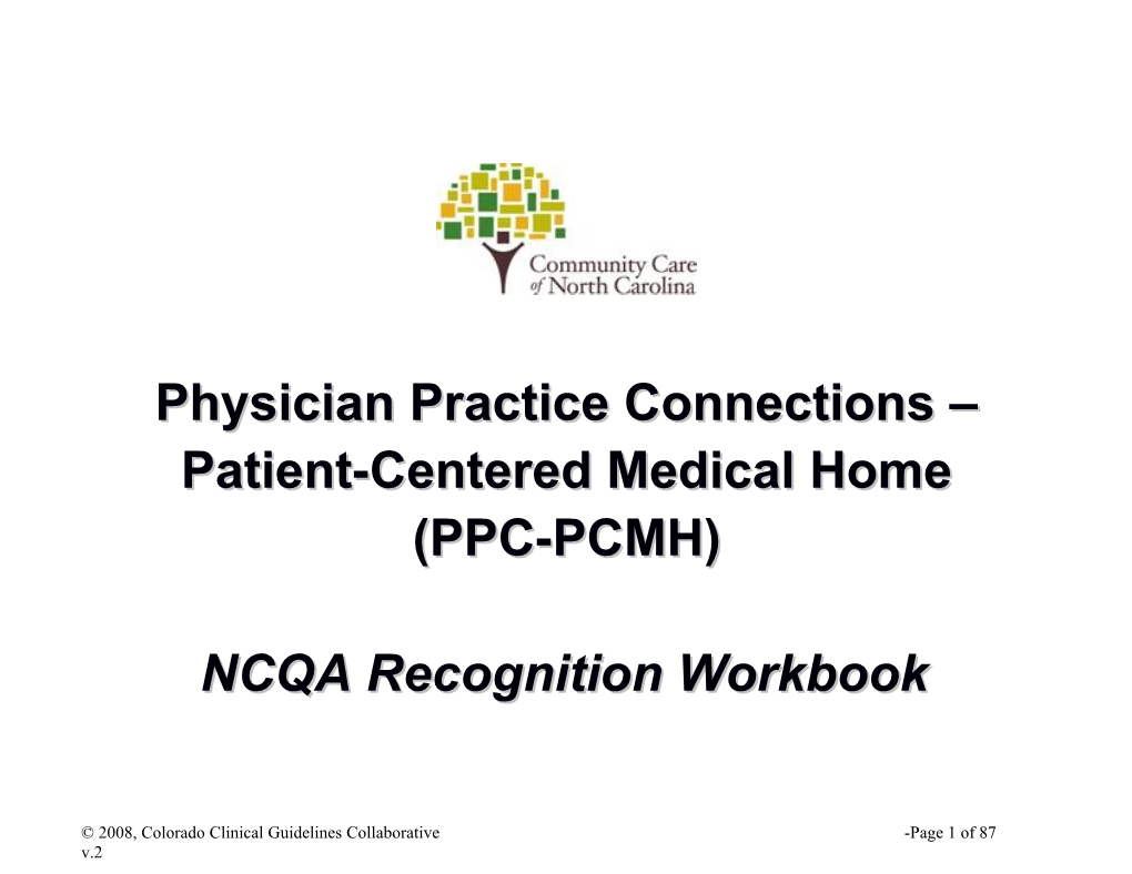 Patient-Centered Medical Home