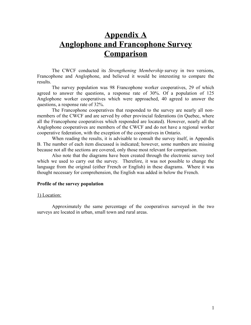 Comparatif Sondage Anglophone Et Francophone