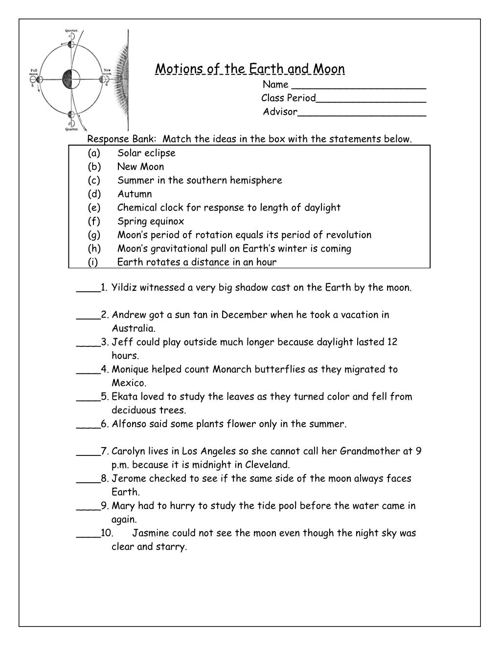 Earth S Revolution and Rotation