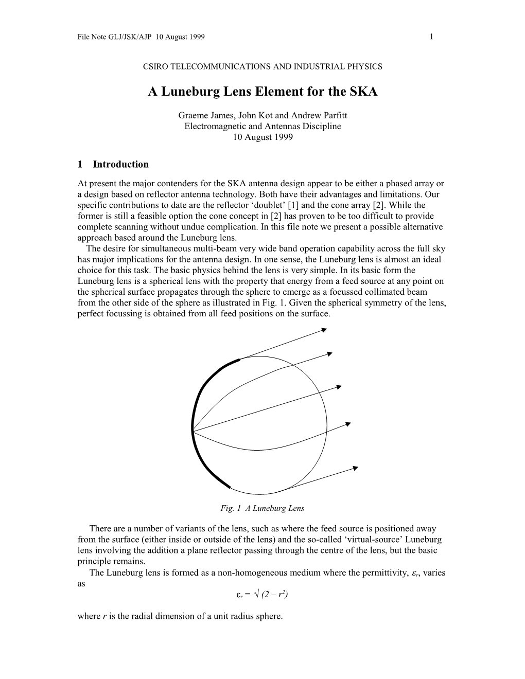 Csiro Telecommunications and Industrial Physics