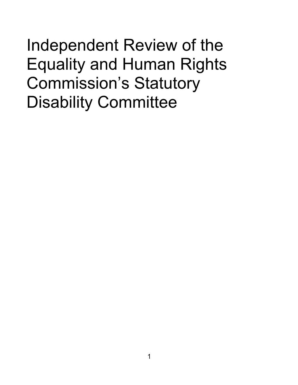 Equality and Human Rights