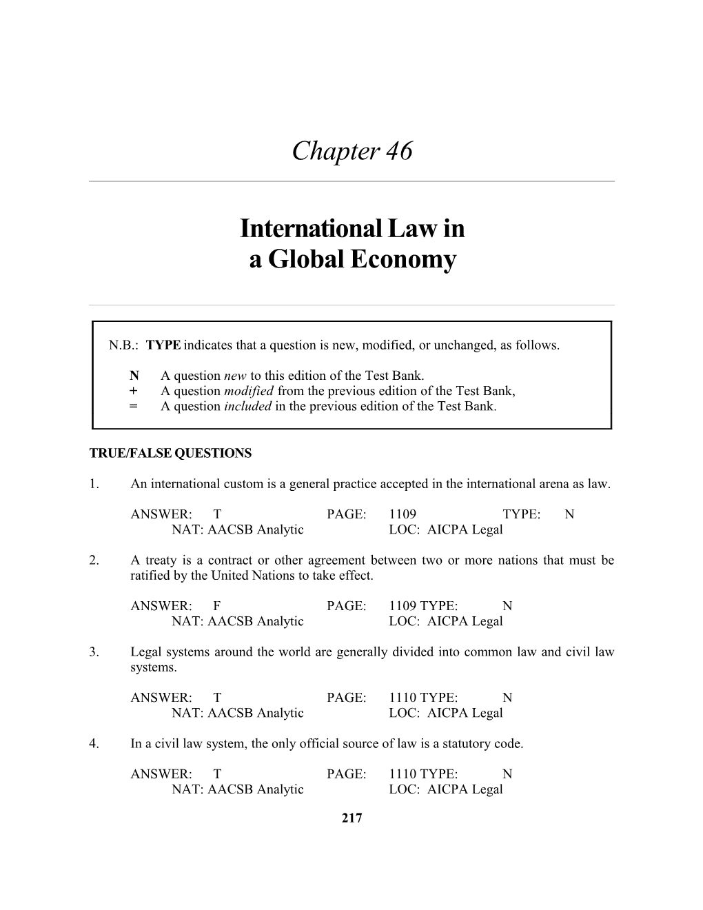 CHAPTER 46: International Law in a Global Economy 743