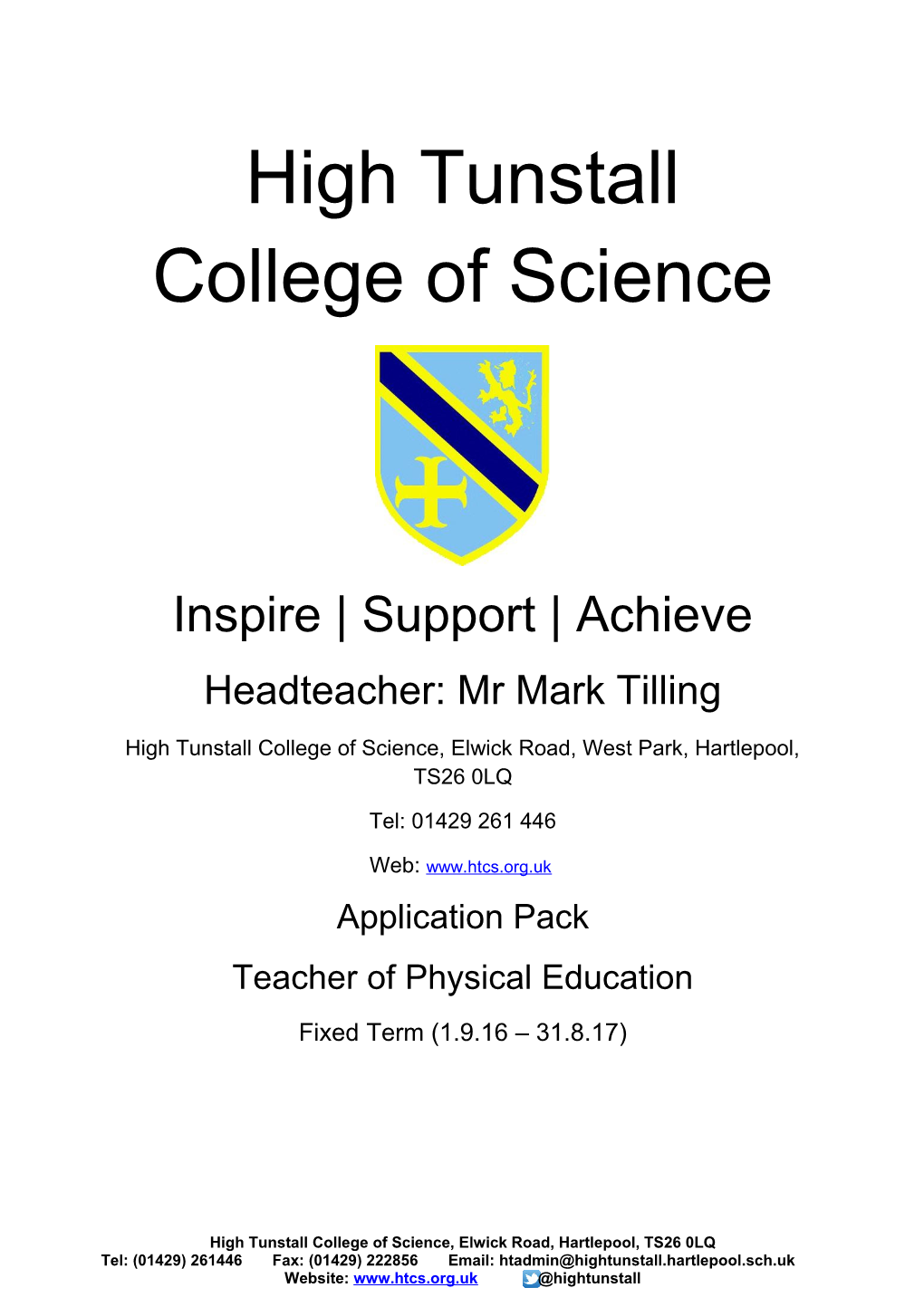 High Tunstall College of Science