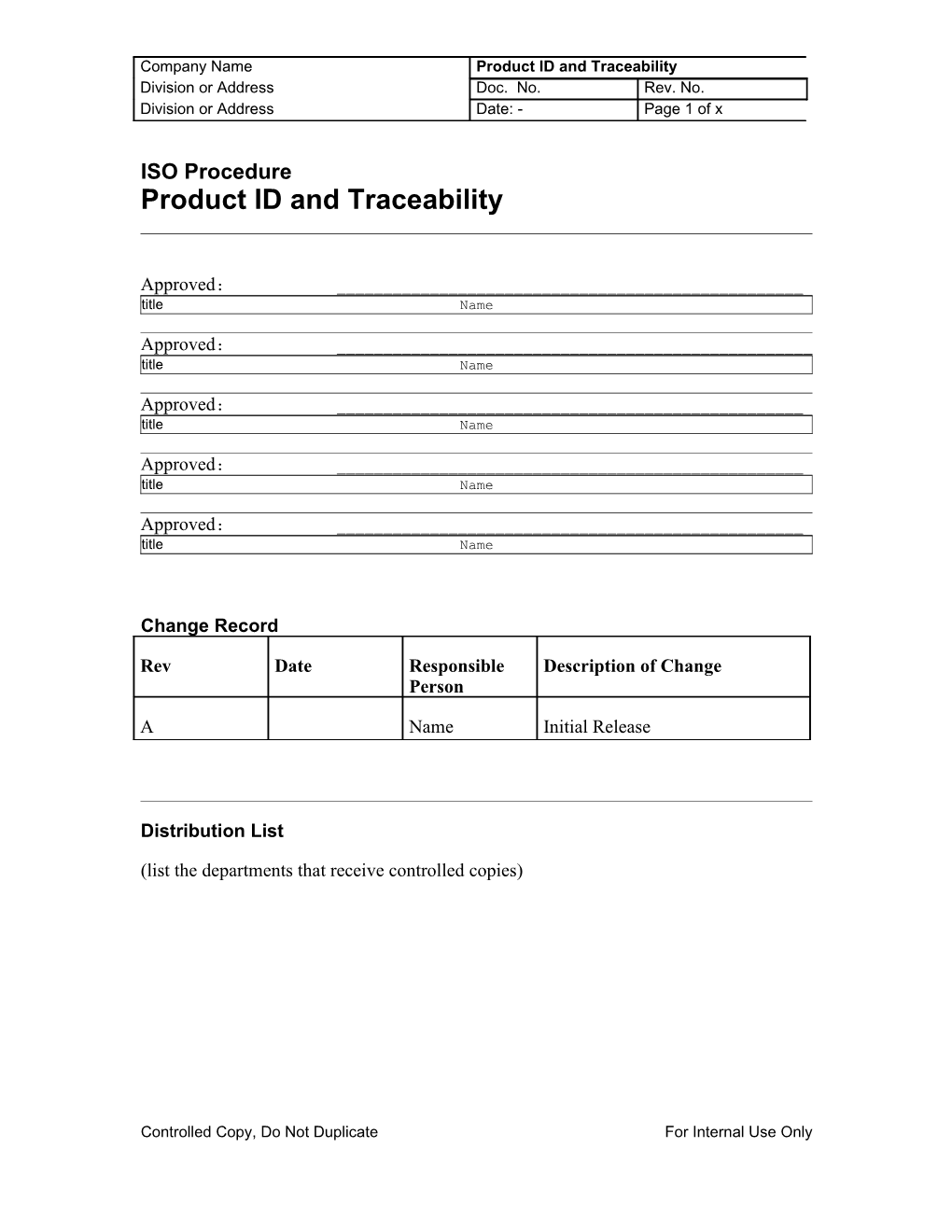 4.8 Product ID Traceability R2